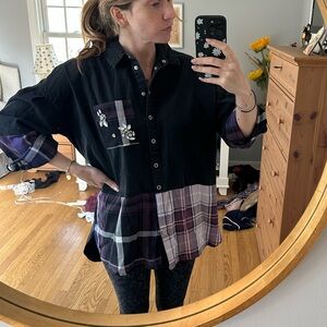 River Island Black button down shirt